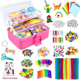 VLUSSO Kids Arts and Crafts Supplies DIY Craft Kits, 1600+ Pieces, Ages 4-8