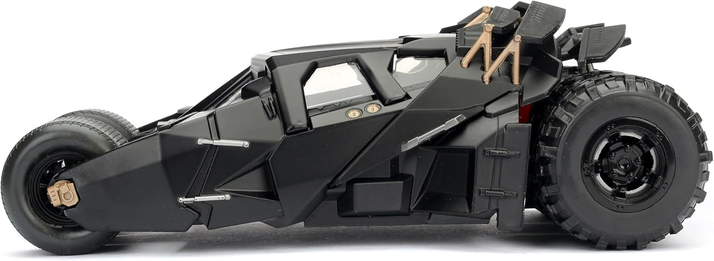 Jada Toys Dark Knight 1:24 Batmobile & Batman Die-Cast Collectible Set