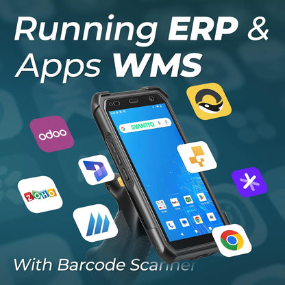 SVANTTO Android 13 Rugged Barcode Scanner with Pistol Grip & Honey-W Engine