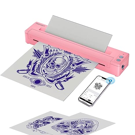 Wireless Bluetooth Tattoo Stencil Printer – Portable Thermal Printer