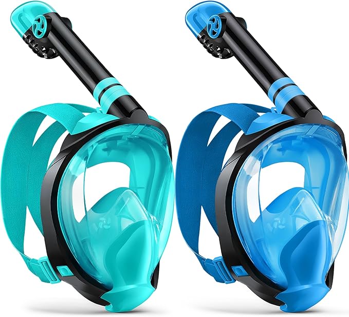 Zenoplige Full Face Snorkel Mask with Camera Mount – Anti-Fog & Leak