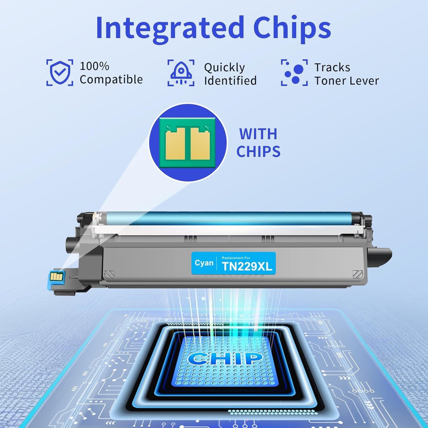 myCartridge TN229XL TN229 Toner Replacement for Brother Printers, 5-Pack