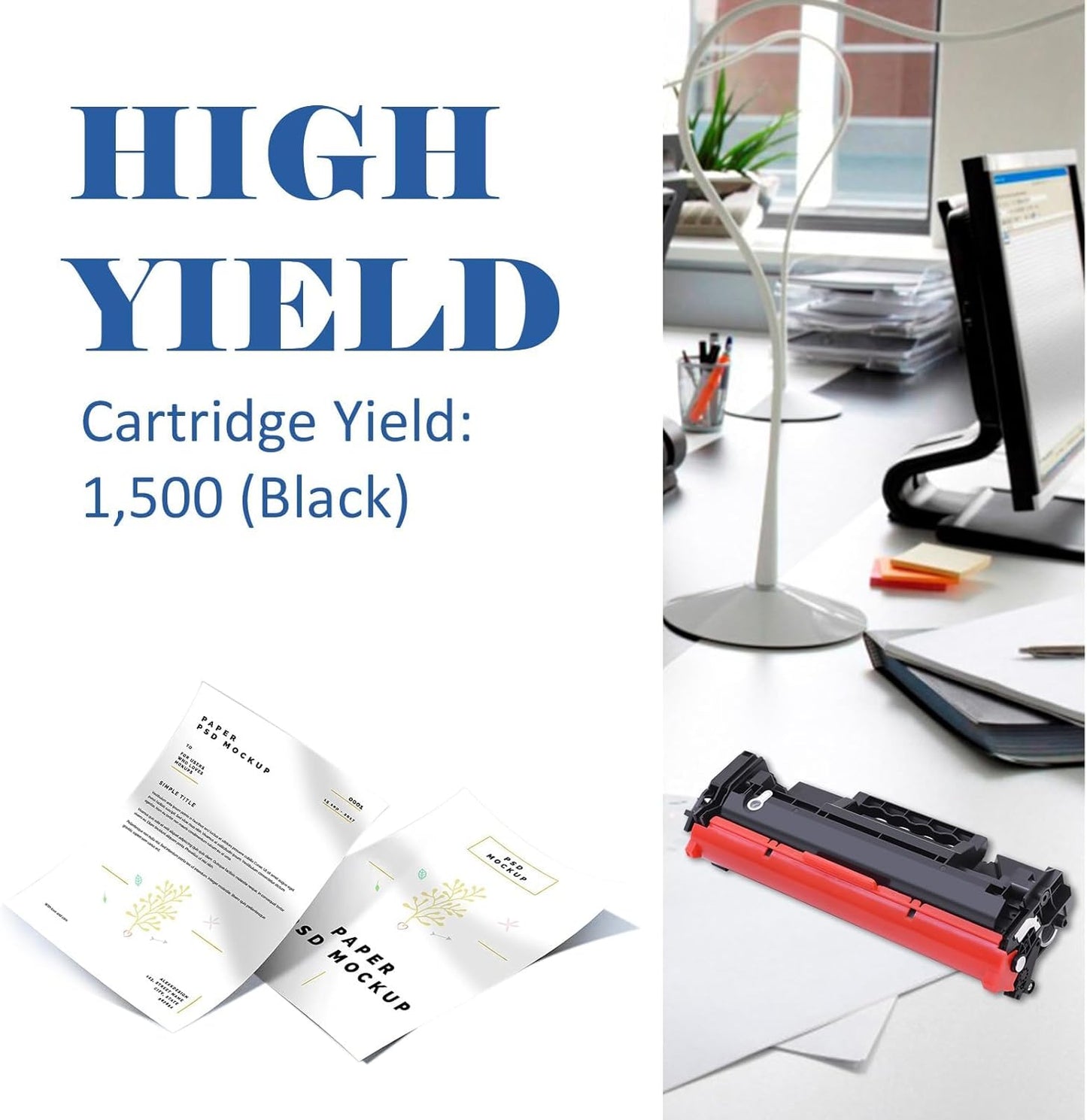 Toner H-Party 138A Black Toner Cartridges 4-Pack for HP Pro 3001dw 3101fdw