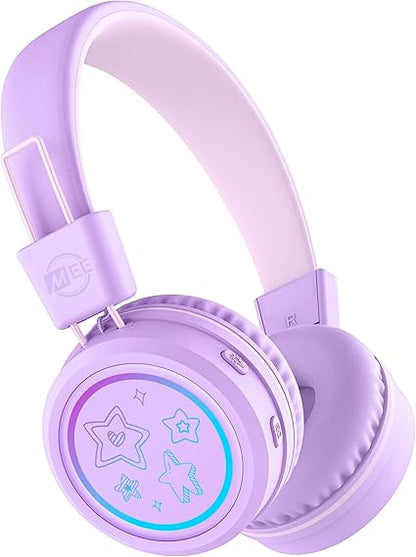 MEE audio KidJamz Bluetooth Headphones for Kids – LED, 85dB Volume Limiter