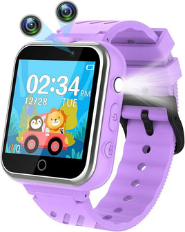 Kids Smart Watch: 24 Games, Dual Camera, Music, Touchscreen - Ages 3-12