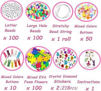 VLUSSO Kids DIY Craft Kit: 1600+ Arts Supplies, Portable Box, Ages 4-8