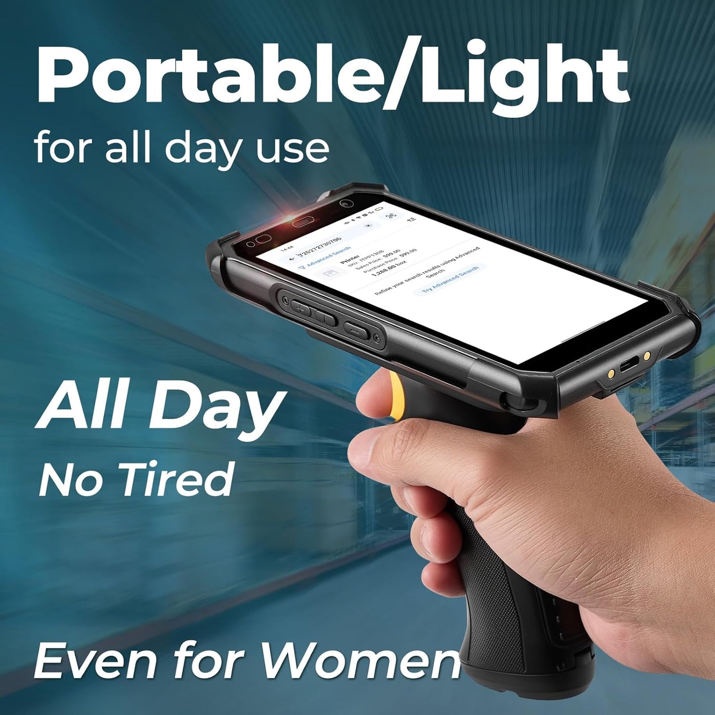 SVANTTO Android 13 Rugged Barcode Scanner with Pistol Grip & Honey-W Engine