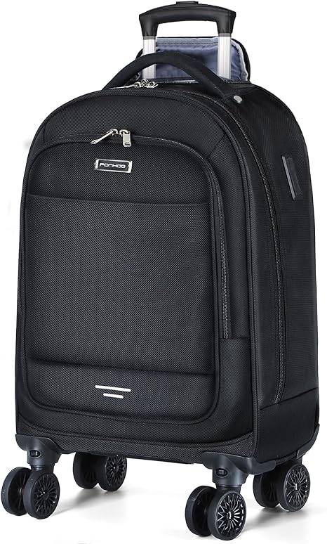 Ponhog Rolling Laptop Backpack – 4 Spinner Wheels, 17" Laptop Sleeve