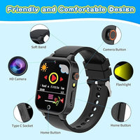 Cosjoype Kids Smart Watch - 26 Games, HD Camera, Music, Pedometer, Flashlight