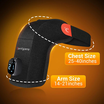 Comfytemp Cordless Shoulder Heating Pad for Rotator Cuff Pain Relief, S/M