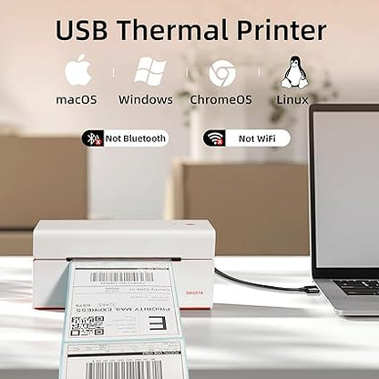 ORGSTA USB Thermal Label Printer T001, 4x6 Label High-Speed Printing