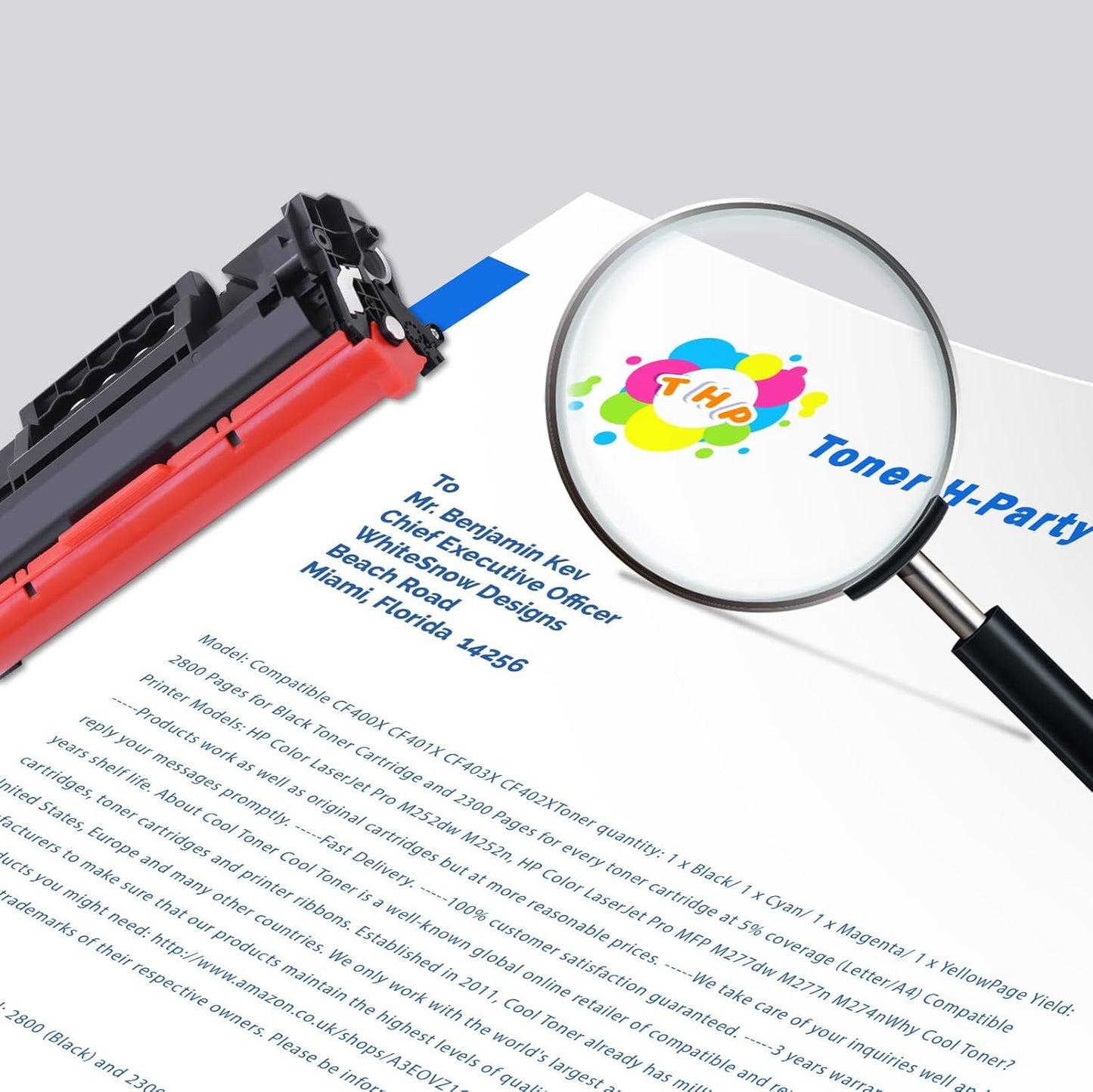 Toner H-Party 138A Black Toner Cartridges 4-Pack for HP Pro 3001dw 3101fdw