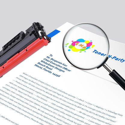 Toner H-Party 138A Black Toner Cartridges 4-Pack for HP Pro 3001dw 3101fdw