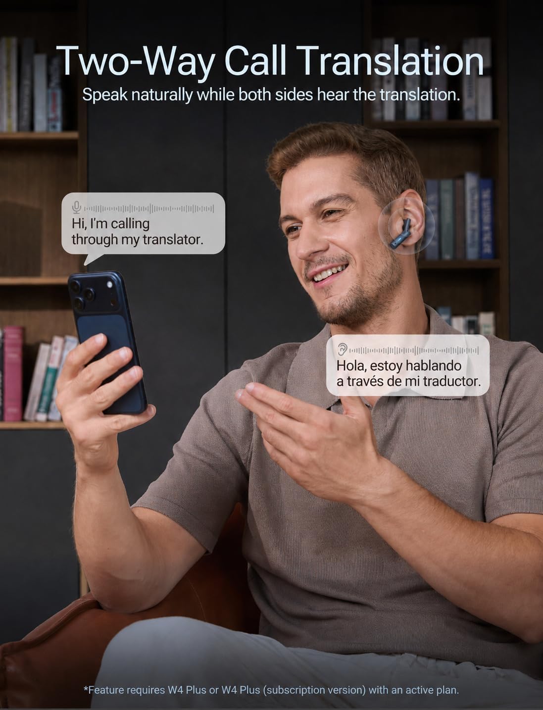 Timekettle W4 Plus AI Translation Earbuds – Phone, Video & Travel
