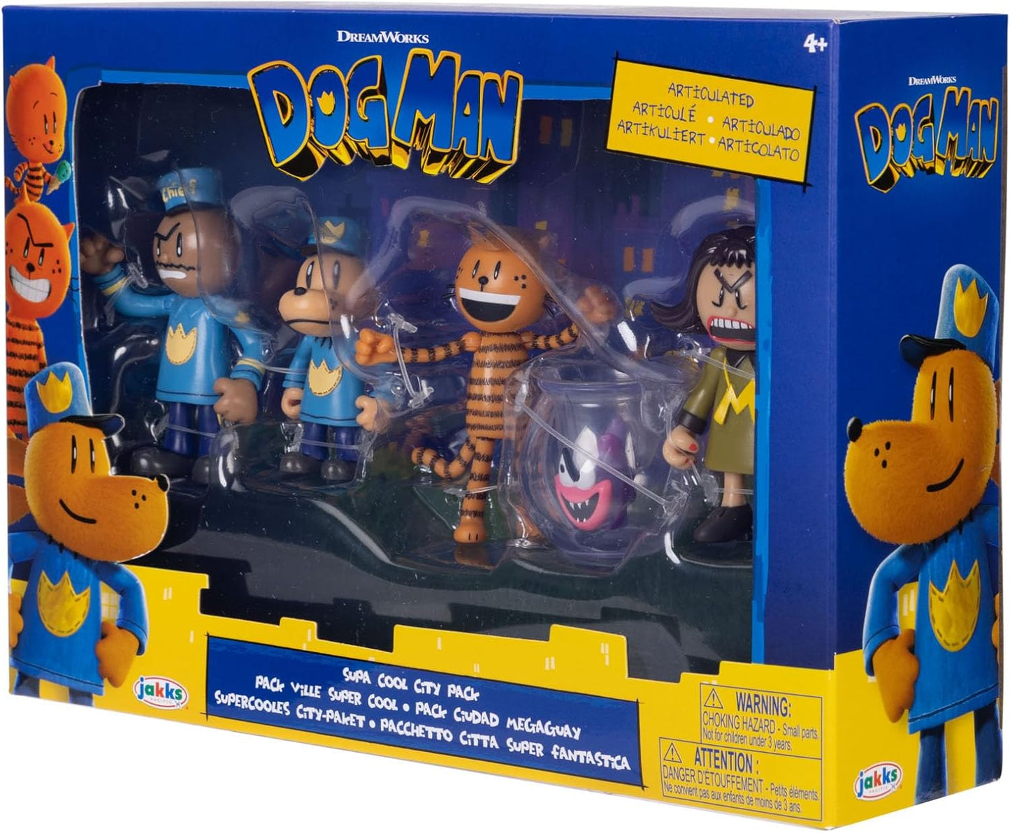 Dog Man Supa Cool Figure Pack 2.5-Inch Action Figures 5-Pack