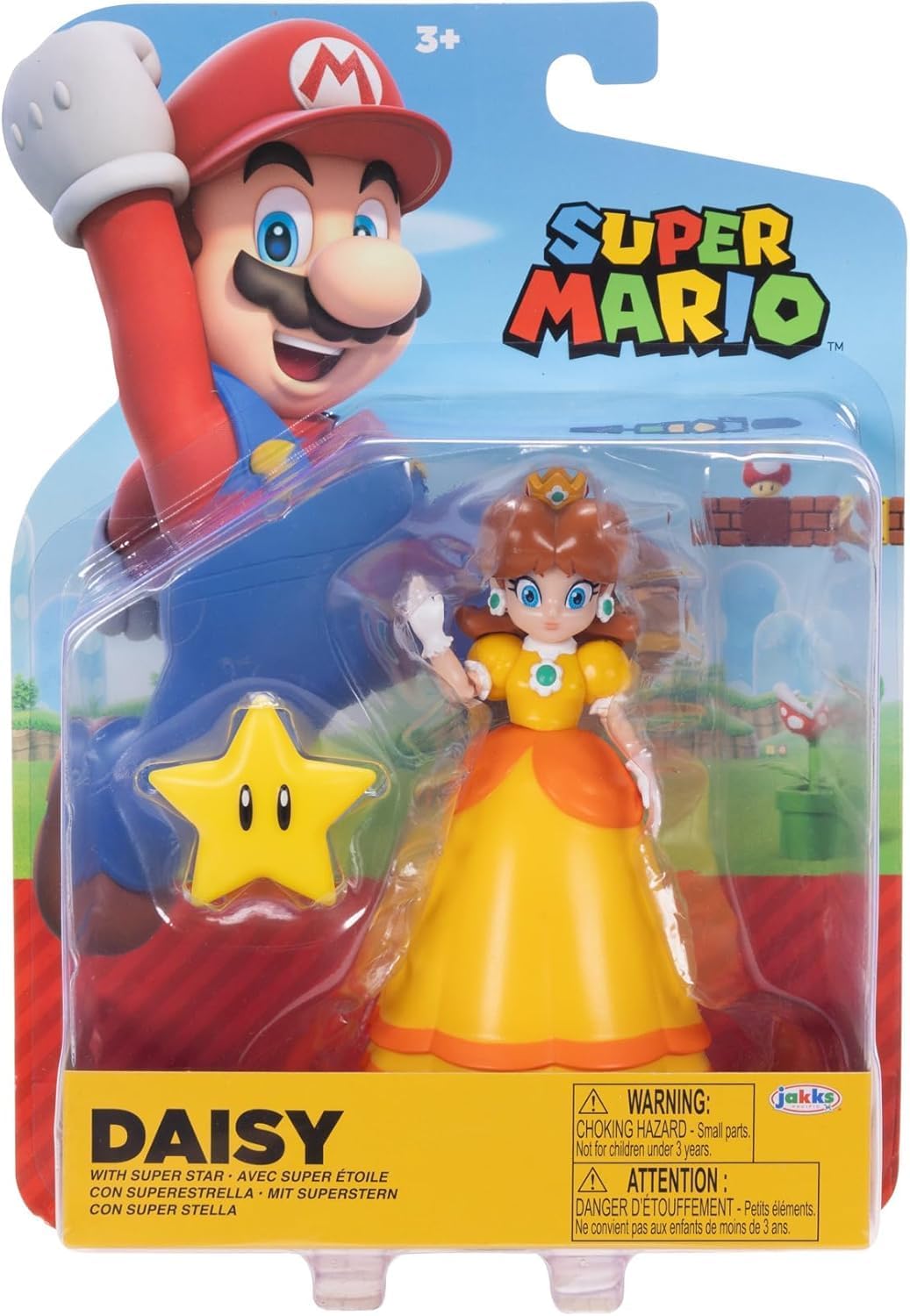 World of Nintendo Super Mario Daisy 4-Inch Articulated Action Figure