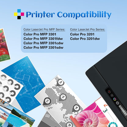 SANCTink 218X Toner Cartridge 4-Pack with Chip for HP Color LaserJet Pro