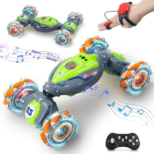 Carox 4WD Gesture Sensing RC Stunt Car – Double-Sided Remote Control Car