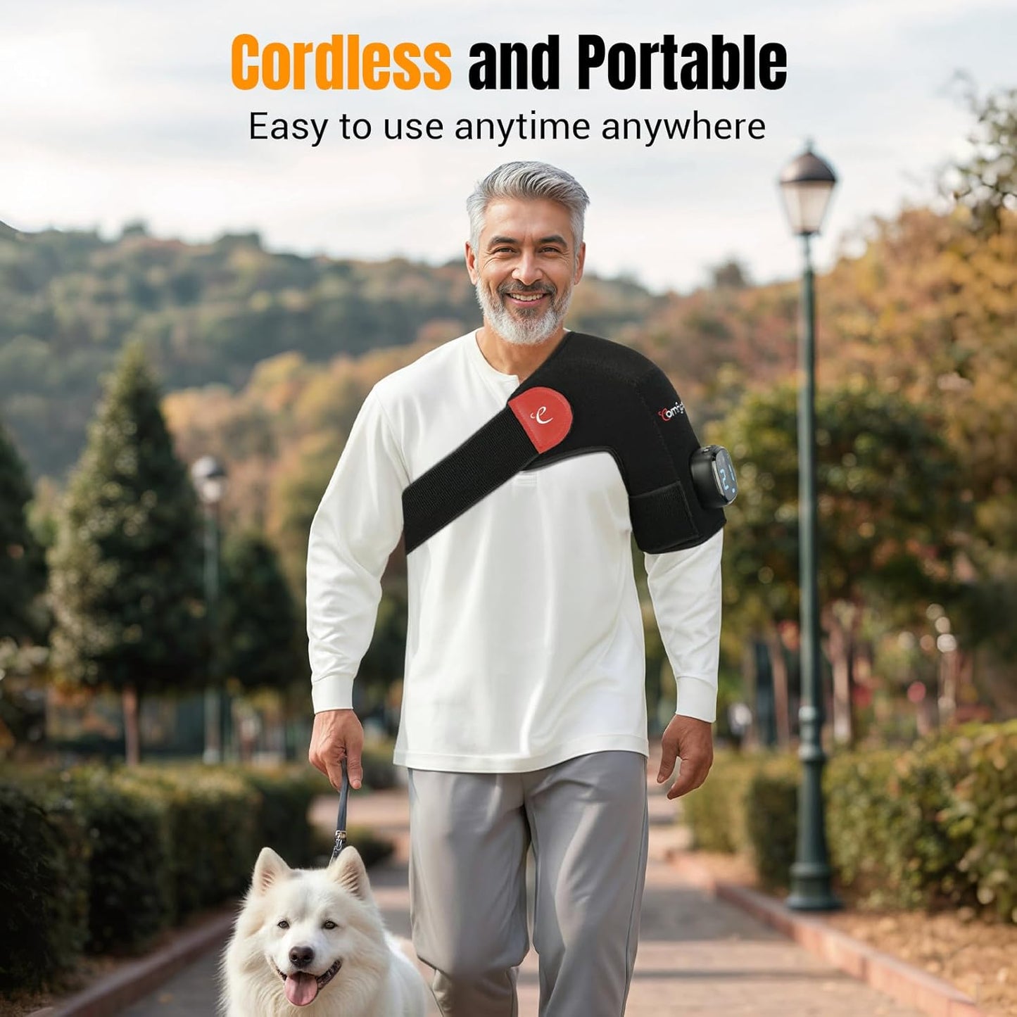 Comfytemp Cordless Shoulder Heating Pad for Rotator Cuff Pain Relief, S/M