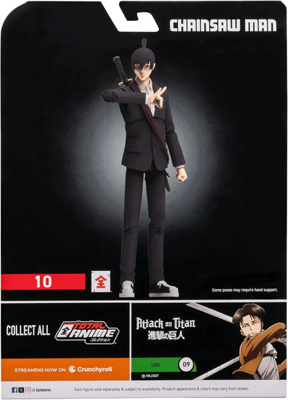 Total Anime Aki Hayakawa – 6.5" Chainsaw Man Figure with Fox Devil & Gear