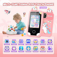 Mafiti Kids Smart Phone with Touchscreen, Dual Lens, Educational Toy for Girls