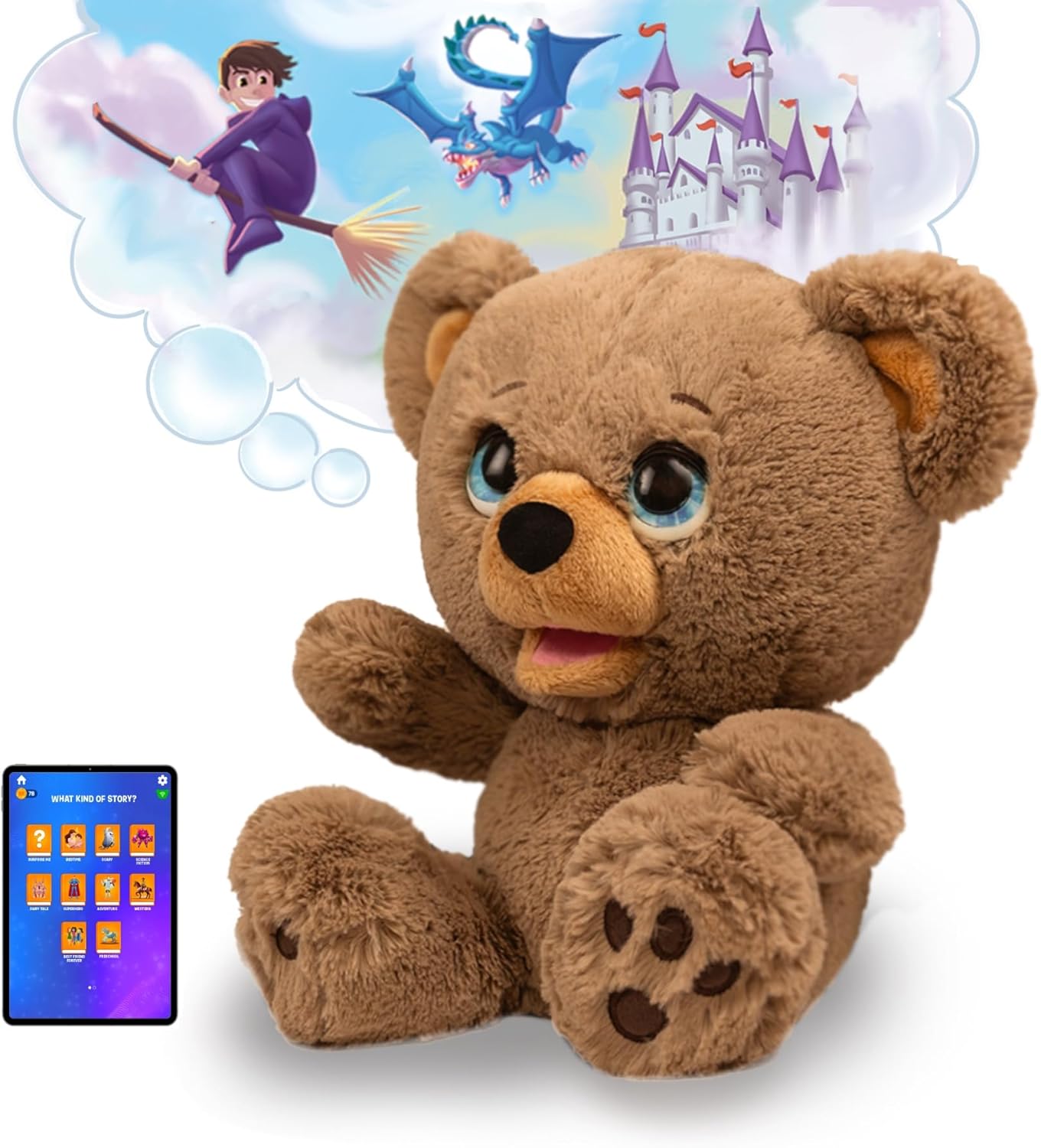 Poe the AI Story Bear – Interactive Learning Plush (Powered by OpenAI)