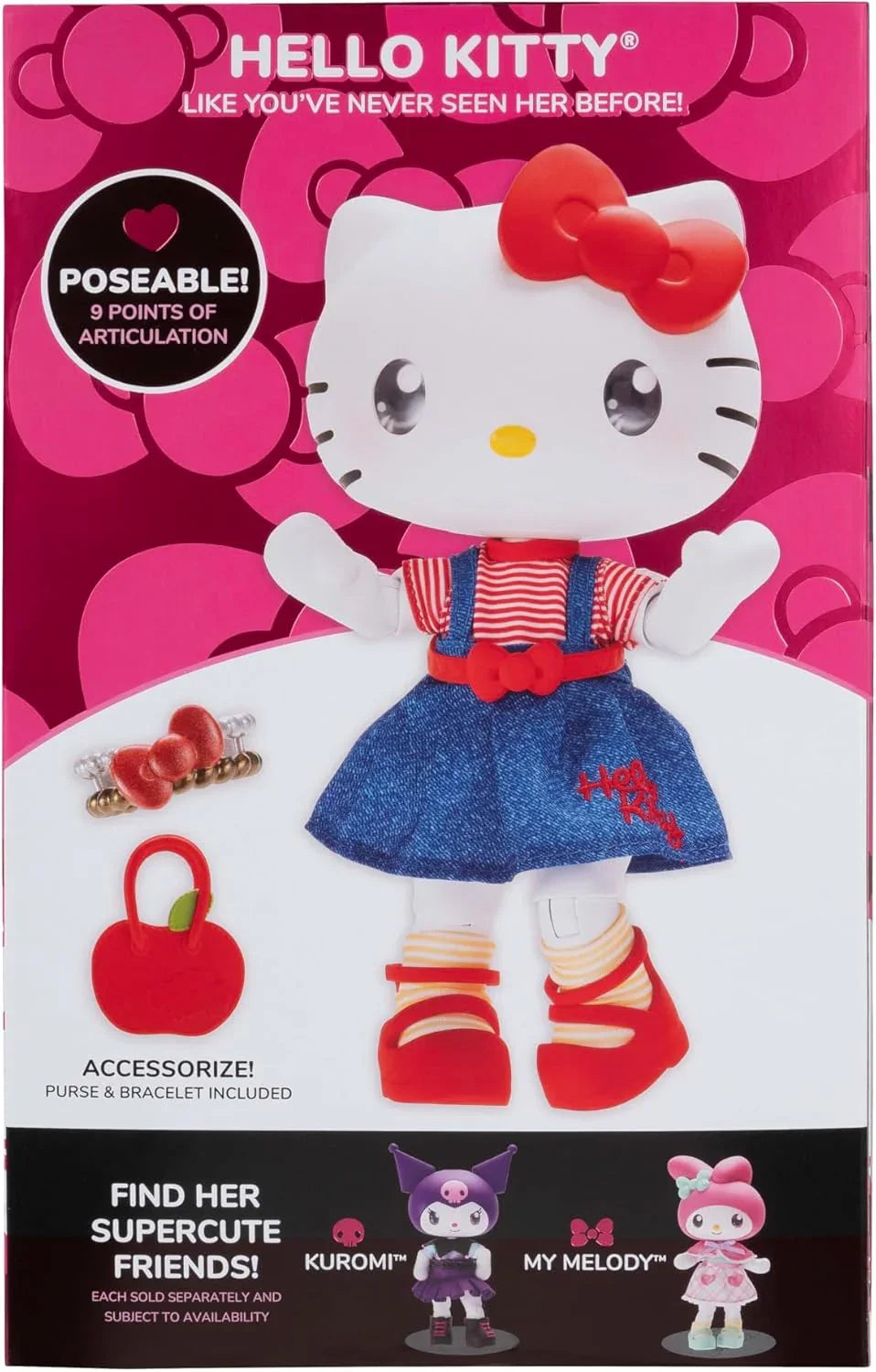 Hello Kitty and Friends – Hello Kitty Premier Series 1 Doll by Jazwares – Collectible Figure (Ages 6+)