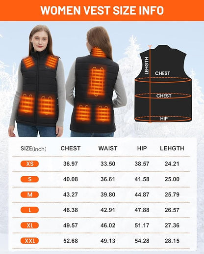 Flyhare Women's Heated Vest | Battery Included for Outdoor Comfort