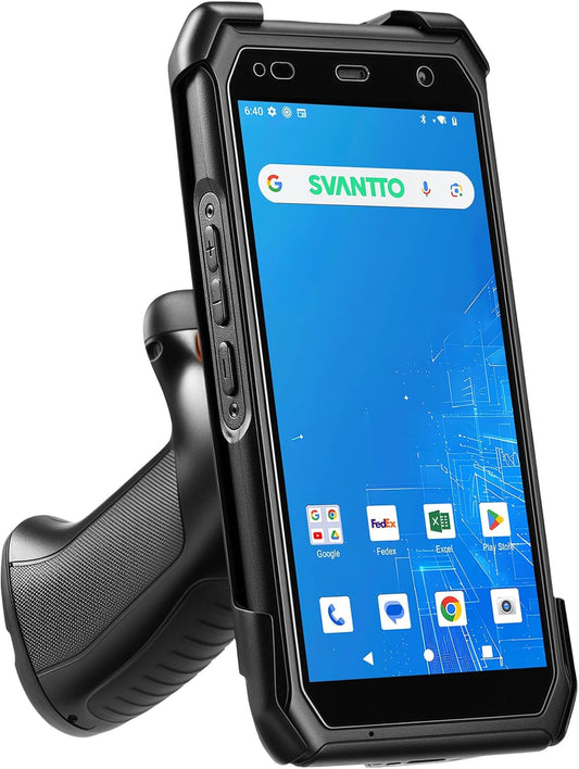 SVANTTO Android 13 Rugged Barcode Scanner with Pistol Grip & Honey-W Engine