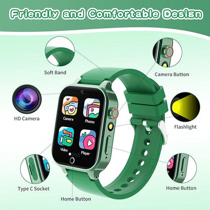 Cosjoype Kids Smart Watch - 26 Games, HD Camera, Music Player, Learning Toy