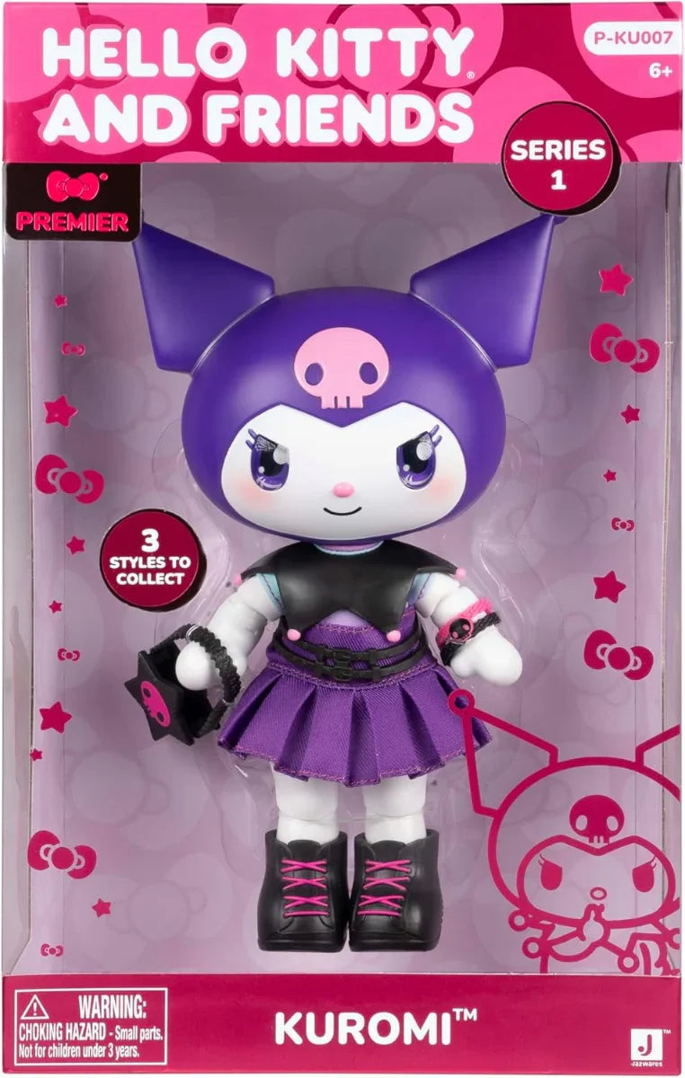 Hello Kitty and Friends – Kuromi Premier Series 1 Doll by Jazwares – Collectible Figure (Ages 6+)