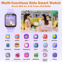 Kids Smartwatch with 30 Games, HD Camera, Touchscreen, Music, Pedometer - Ages 3-12