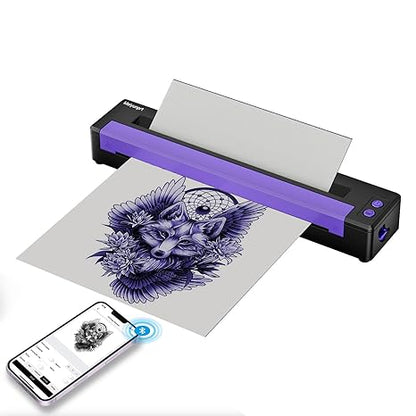 Meiyunprt Upgraded Bluetooth Tattoo Stencil Printer – Wireless & Portable