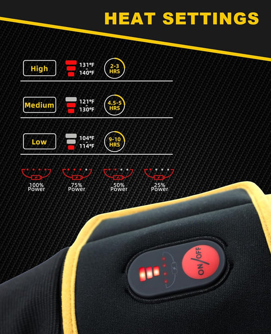 SNOWYES Heated Work Gloves for Men & Women with Rechargeable Battery