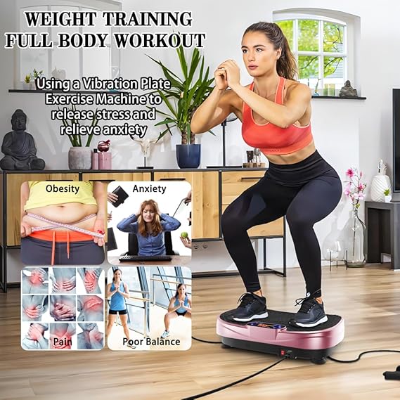 Vibration Plate Fitness Machine – Full Body Shaker with Adjustable Speed