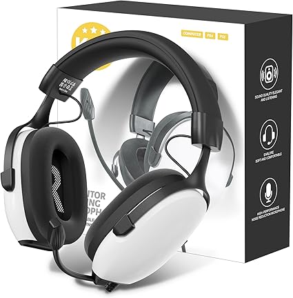 CASLSI Gaming Headsets with Mic, 7.1 Surround Sound for PS4, PS5, Xbox, PC