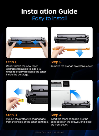 Timink 218A Toner Cartridge 4-Pack with Chip for HP Color Pro MFP
