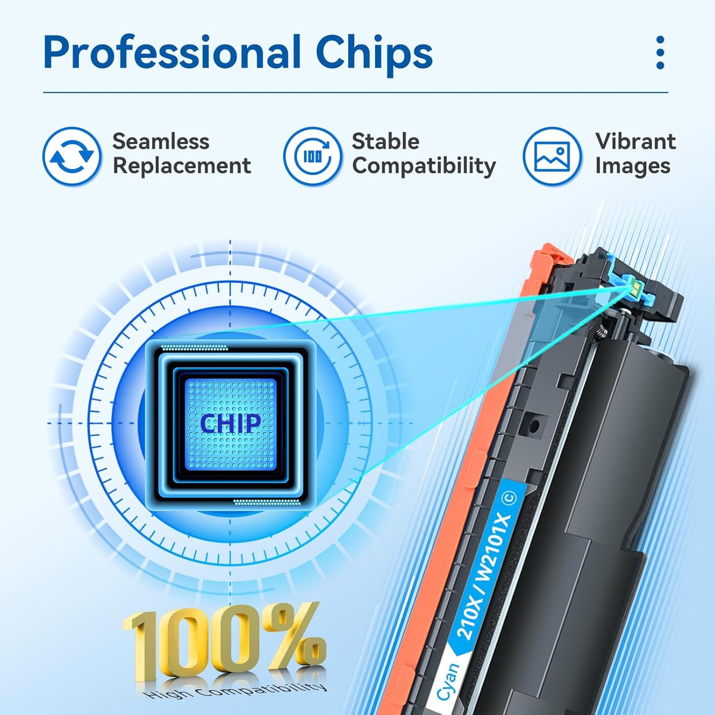 LEMERO SUPERX 210X 210A Toner Cartridge 4-Pack for HP Color LaserJet Pro