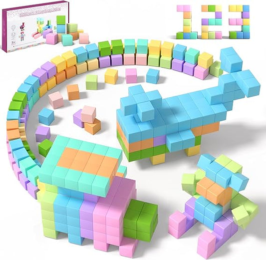 60pcs Magnetic Building Blocks - Large Magnetic Cubes for Kids Age 3+