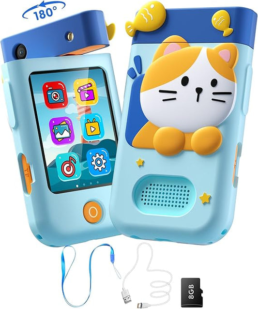 Kids Smart Phone Toy, Touchscreen Learning Phone with Camera, Games & Music