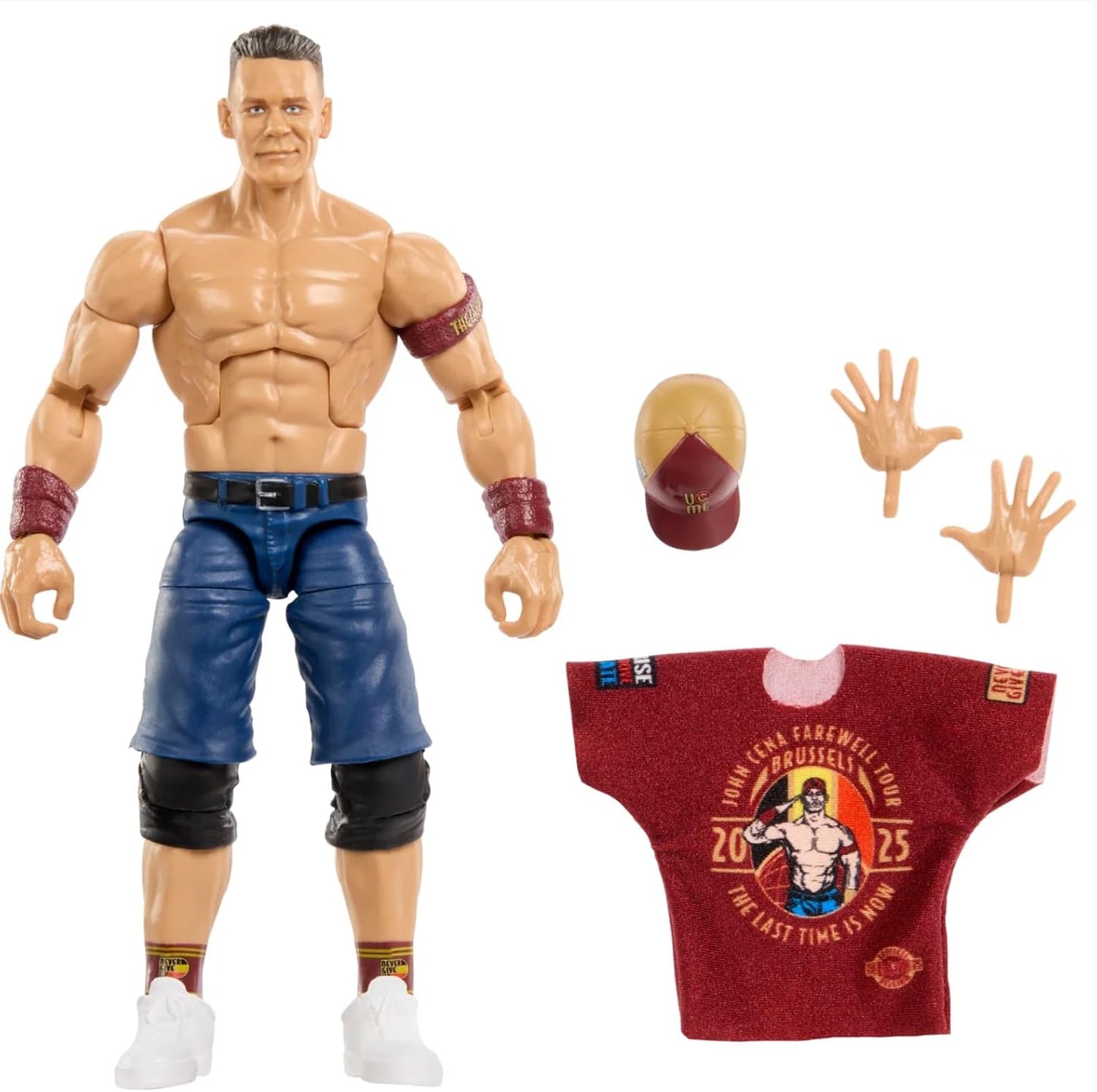 WWE Elite 120 John Cena Red Brussels Exclusive 6" Action Figure by Mattel