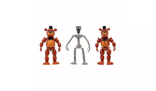 FNAF Endo Series Freddy 6" Figure – Classic & Withered Freddy Collector Set