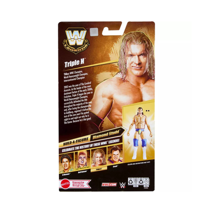 WWE Legends Elite Series 31 Triple H 6-inch Mattel figure with Diamond Studd Build-A-Figure part