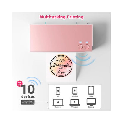 Omezizy WiFi Shipping Label Printer 4x6 – 300DPI Wireless Thermal Printer