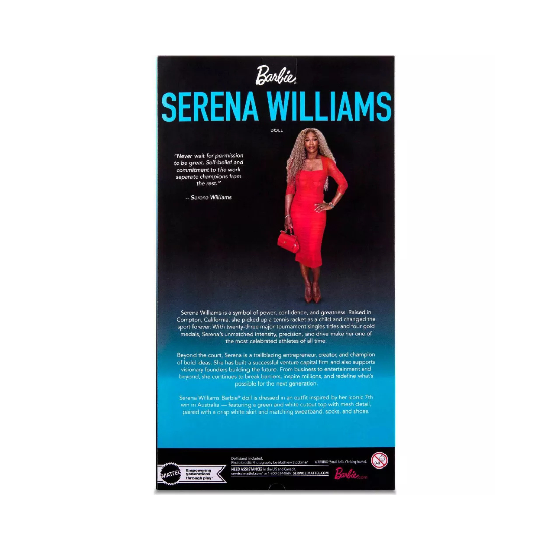 Barbie Signature Serena Williams Tennis Doll JJX58 Mattel Collector NEW