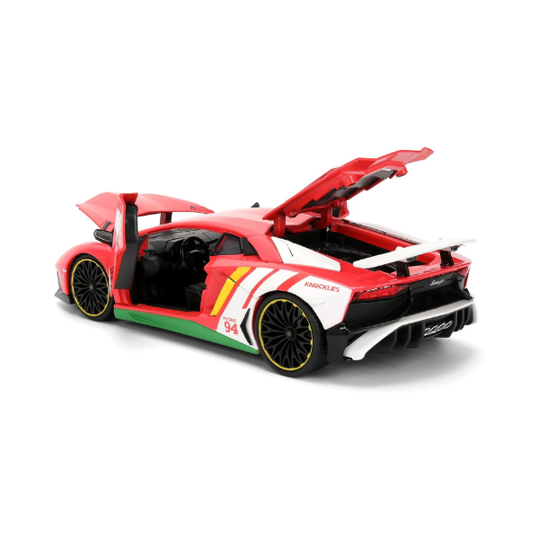 Jada Toys Knuckles Lamborghini Aventador SV Die-Cast Vehicle & Figure