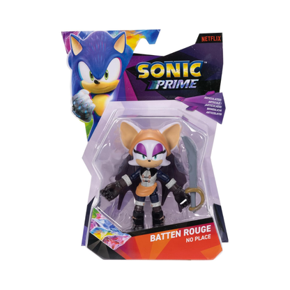 Sonic Prime 5-inch Baton Rouge - No Place Action Figure 15 points of Articulations (Officially licensed by Sega and Netflix)