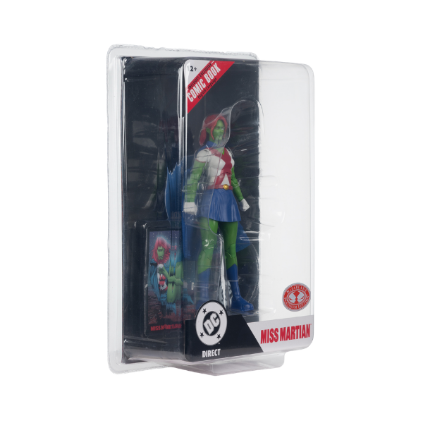 McFarlane Toys DC Direct Page Punchers Miss Martian Red Platinum Edition 7-Inch Figure with Comic Book