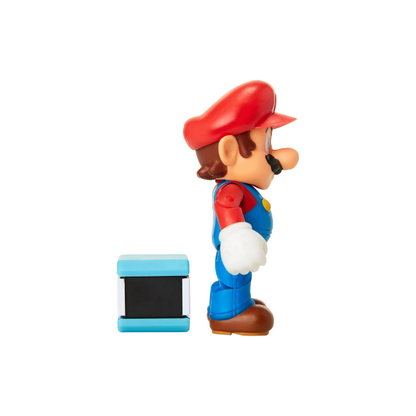 Super Mario 4 inch Articulated Action Figure with POW Block Accessory