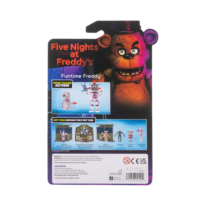 Jazwares FNAF Funtime Freddy 5-Inch Jumpscare Action Figure with Glow Eyes
